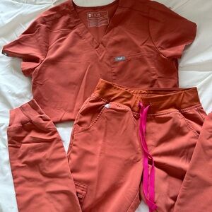 Figs Limited Edition Terracotta Scrub Set XXS